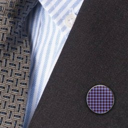 ScotsTee Shop Scottish Rutherford SC Metal Tartan Lapel Pin (5 pieces)