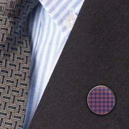ScotsTee Shop Scottish Laing of Archiestown Modern Metal Tartan Lapel Pin (5 pieces)
