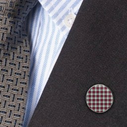 ScotsTee Shop Scottish Rose Dress Modern Metal Tartan Lapel Pin (5 pieces)