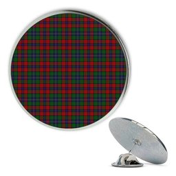 ScotsTee Shop Scottish Kilgour Symmetrical Metal Tartan Lapel Pin (5 pieces)