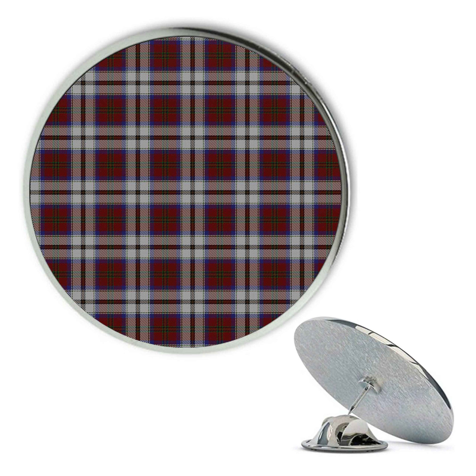 ScotsTee Shop Scottish MacCulloch Dress Metal Tartan Lapel Pin (5 pieces)