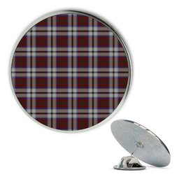 ScotsTee Shop Scottish MacCulloch Dress Metal Tartan Lapel Pin (5 pieces)