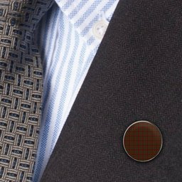ScotsTee Shop Scottish MacDonell of Keppoch 3 Metal Tartan Lapel Pin (5 pieces)