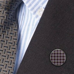 ScotsTee Shop Scottish McDonald Dress Modern Metal Tartan Lapel Pin (5 pieces)