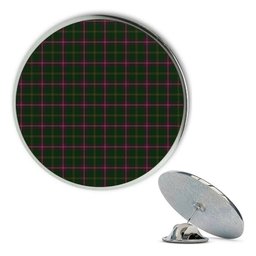ScotsTee Shop Scottish Hall from Springbrook and Newtown Metal Tartan Lapel Pin (5 pieces)