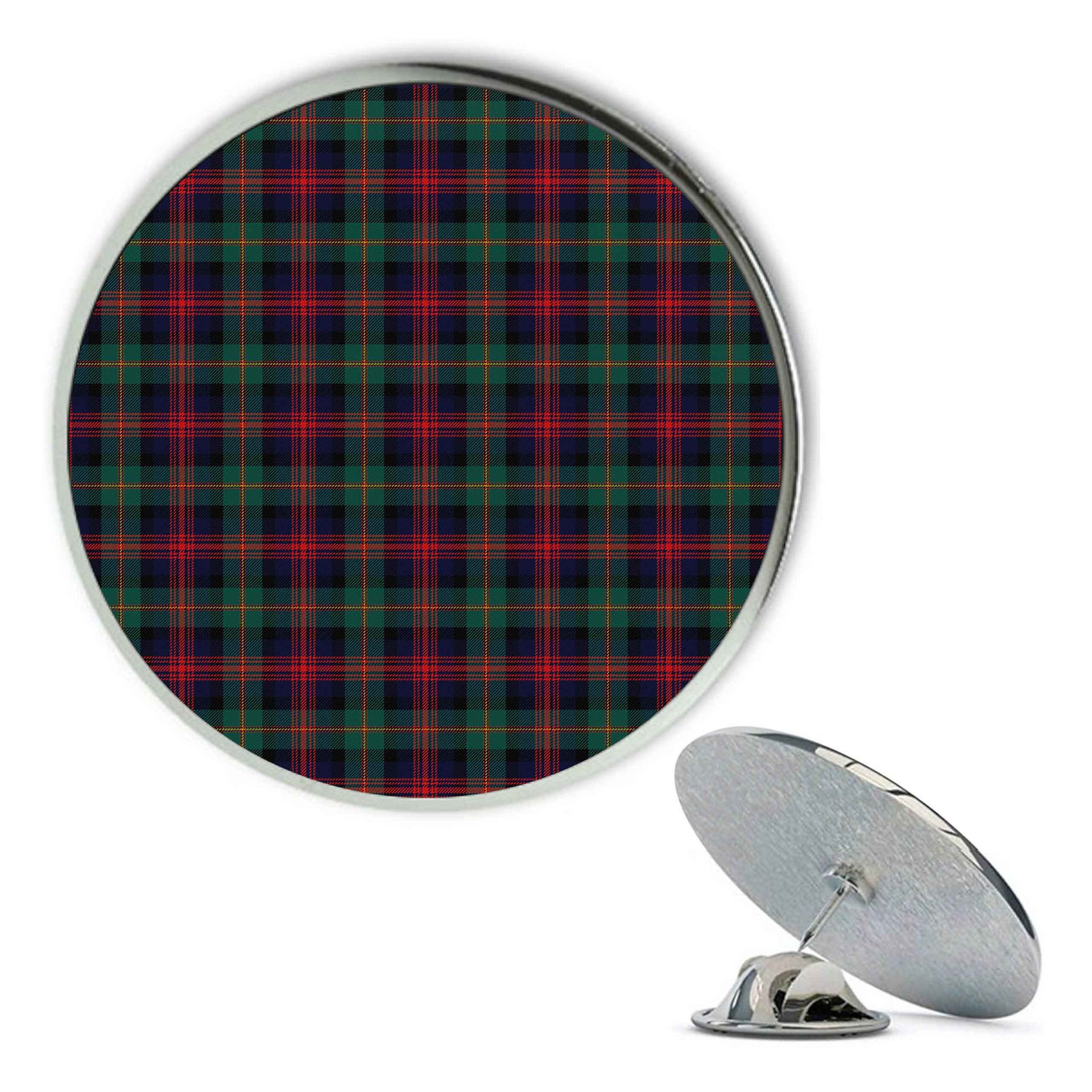 ScotsTee Shop Scottish McLennan Modern Metal Tartan Lapel Pin (5 pieces)