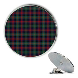 ScotsTee Shop Scottish McLennan Modern Metal Tartan Lapel Pin (5 pieces)