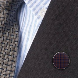 ScotsTee Shop Scottish Moon Georgia USA Metal Tartan Lapel Pin (5 pieces)