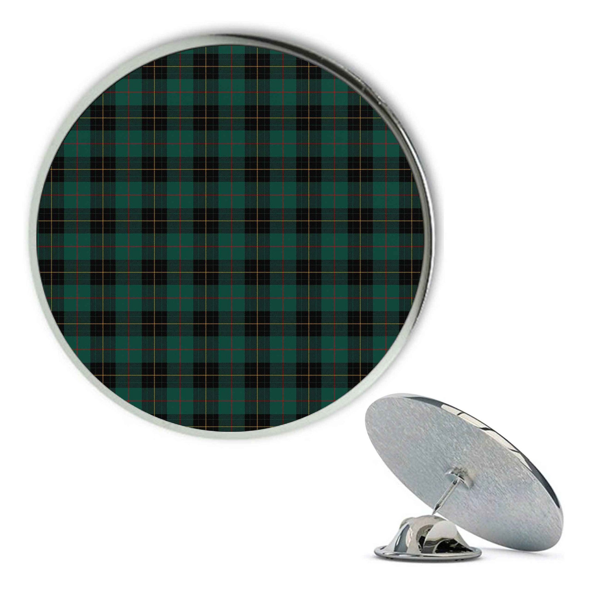 ScotsTee Shop Scottish MacArthur-Fox Hunting Modern Metal Tartan Lapel Pin (5 pieces)