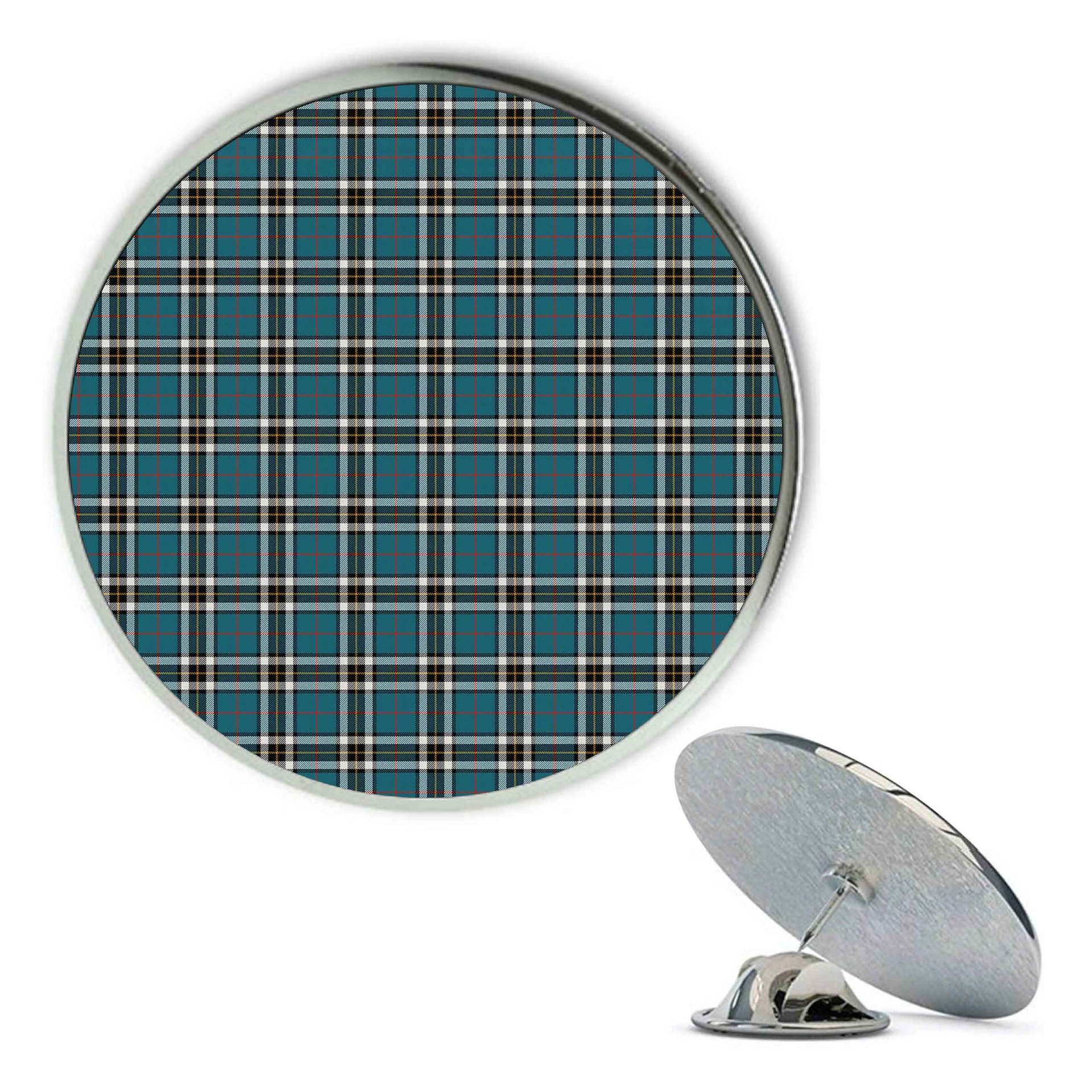 ScotsTee Shop Scottish McTavish Dress Ancient Metal Tartan Lapel Pin (5 pieces)