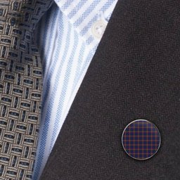 ScotsTee Shop Scottish McLaine of Lochbuie Hunting Modern Metal Tartan Lapel Pin (5 pieces)