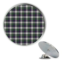 ScotsTee Shop Scottish MacCallum Dress Modern Metal Tartan Lapel Pin (5 pieces)