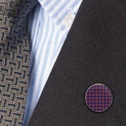 ScotsTee Shop Scottish Laing of Archiestown Metal Tartan Lapel Pin (5 pieces)