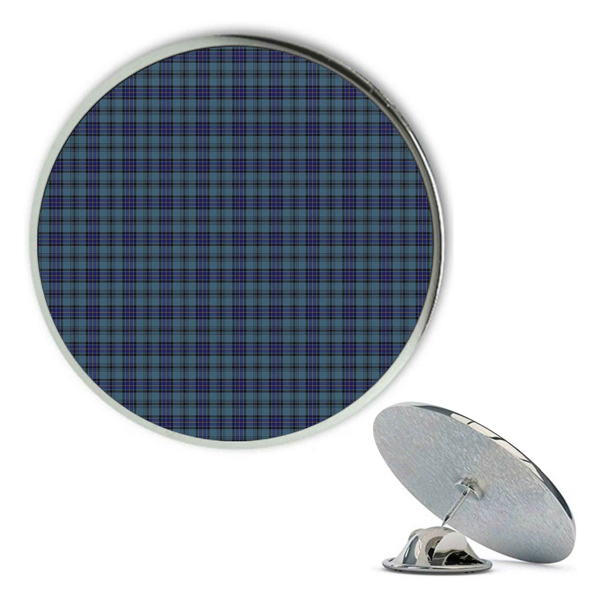 ScotsTee Shop Scottish Hannay Blue Metal Tartan Lapel Pin (5 pieces)