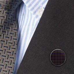 ScotsTee Shop Scottish MacDonald of Clan Ranald Metal Tartan Lapel Pin (5 pieces)