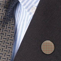 ScotsTee Shop Scottish MacAlister Dress Ancient Metal Tartan Lapel Pin (5 pieces)