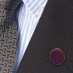 ScotsTee Shop Scottish Leslie J Cant Metal Tartan Lapel Pin (5 pieces)