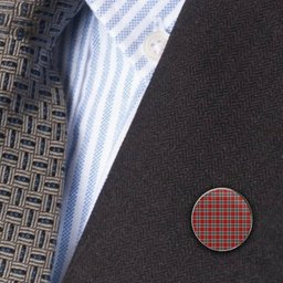 ScotsTee Shop Scottish MacLean of Duart Dress 2 Metal Tartan Lapel Pin (5 pieces)