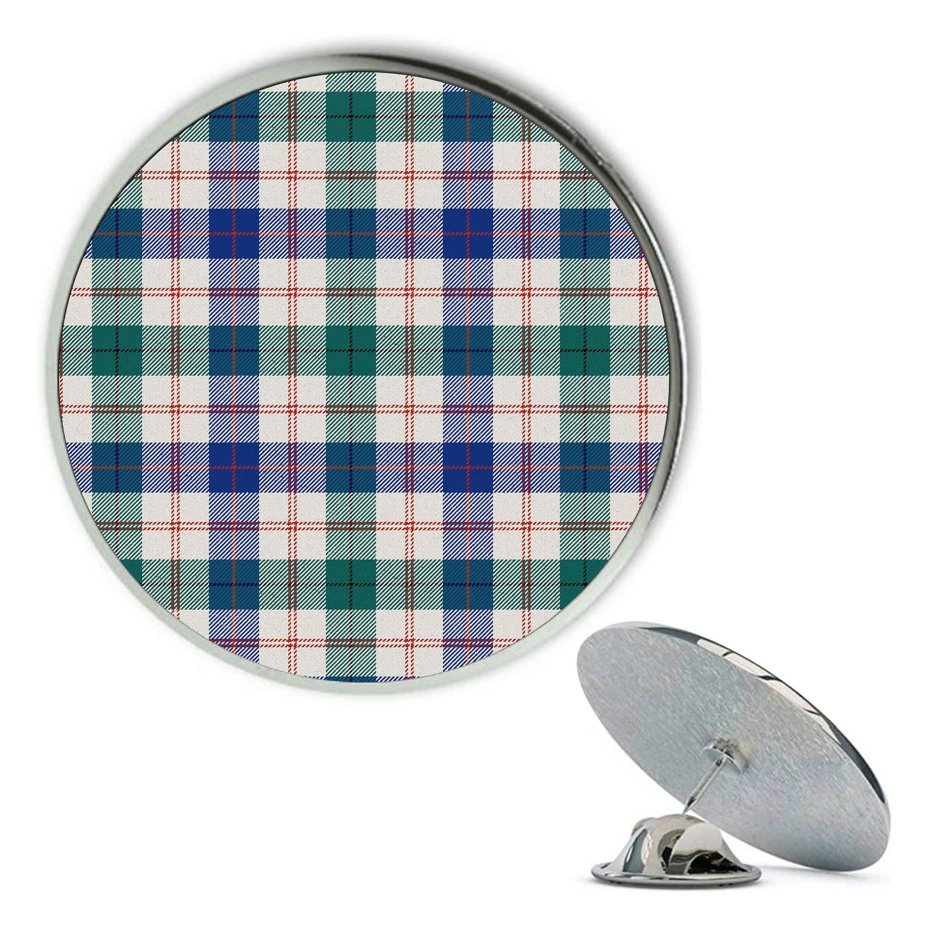 ScotsTee Shop Scottish Guthrie Dress Modern Metal Tartan Lapel Pin (5 pieces)