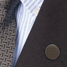 ScotsTee Shop Scottish McLaren Weathered Metal Tartan Lapel Pin (5 pieces)
