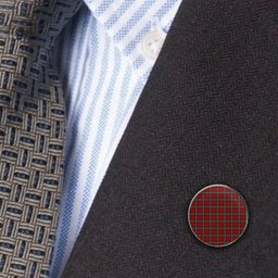 ScotsTee Shop Scottish McLaine of Loch Buie Metal Tartan Lapel Pin (5 pieces)