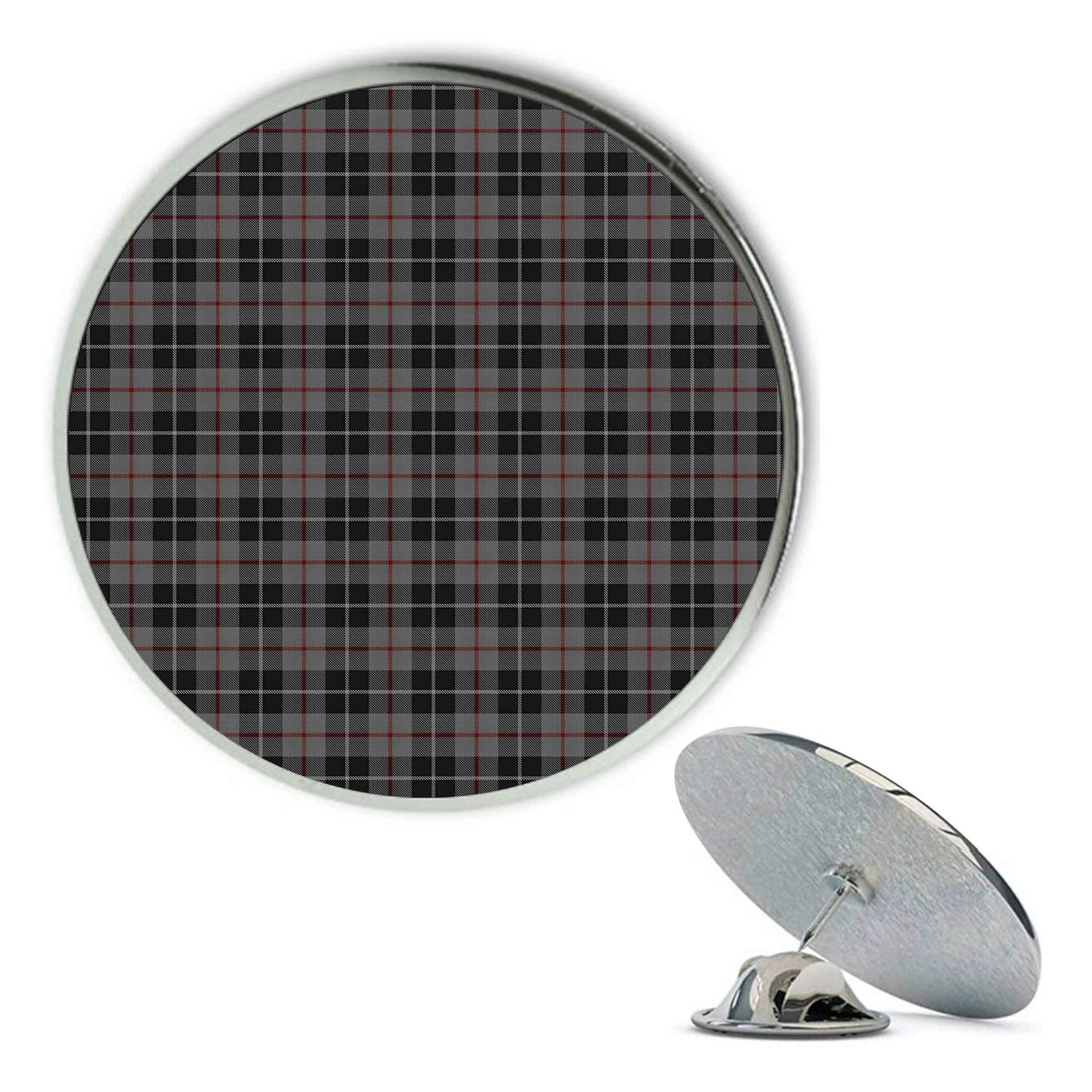 ScotsTee Shop Scottish Thompson Society Grey Metal Tartan Lapel Pin (5 pieces)
