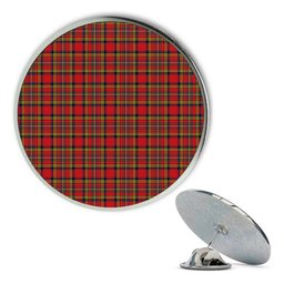ScotsTee Shop Scottish Hepburn Modern Metal Tartan Lapel Pin (5 pieces)