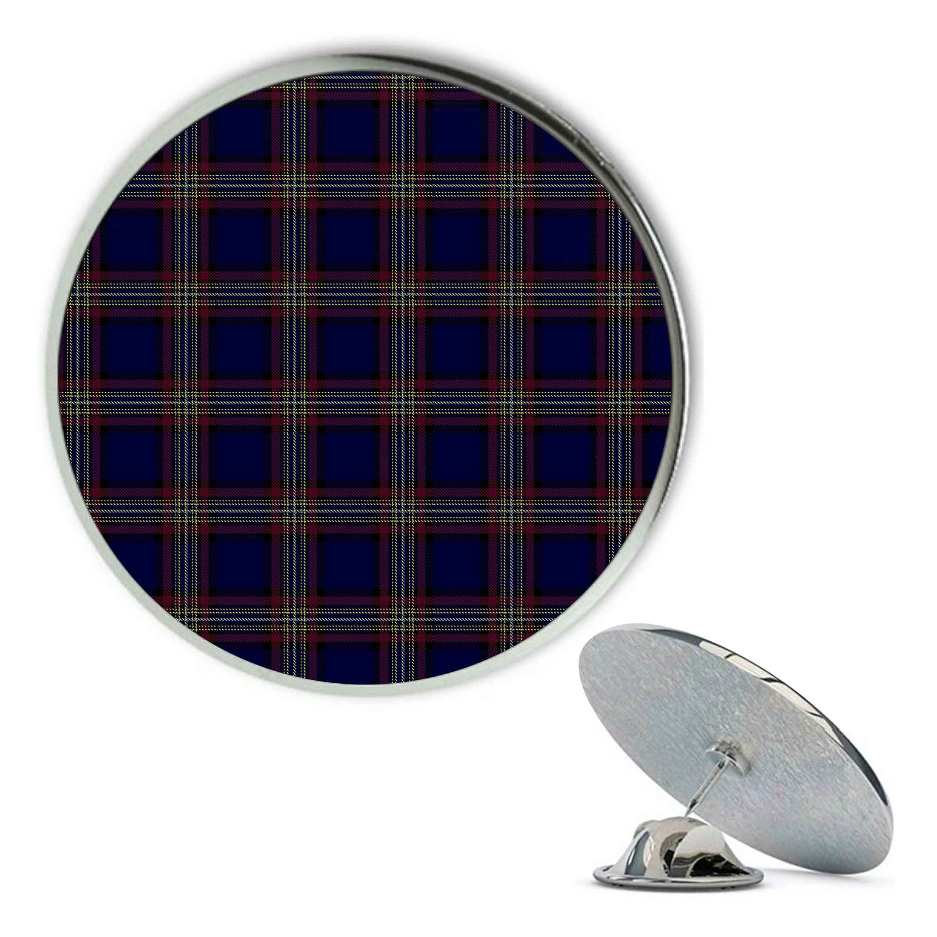 ScotsTee Shop Scottish York Regional Police Metal Tartan Lapel Pin (5 pieces)
