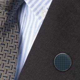 ScotsTee Shop Scottish MacInnes Modern Metal Tartan Lapel Pin (5 pieces)