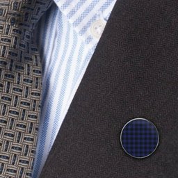 ScotsTee Shop Scottish MacKay Blue #02 Metal Tartan Lapel Pin (5 pieces)