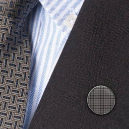 ScotsTee Shop Scottish Thompson Grey Dress Metal Tartan Lapel Pin (5 pieces)