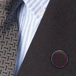 ScotsTee Shop Scottish Logan Modern Metal Tartan Lapel Pin (5 pieces)