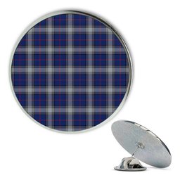 ScotsTee Shop Scottish Kinnaird Modern Metal Tartan Lapel Pin (5 pieces)