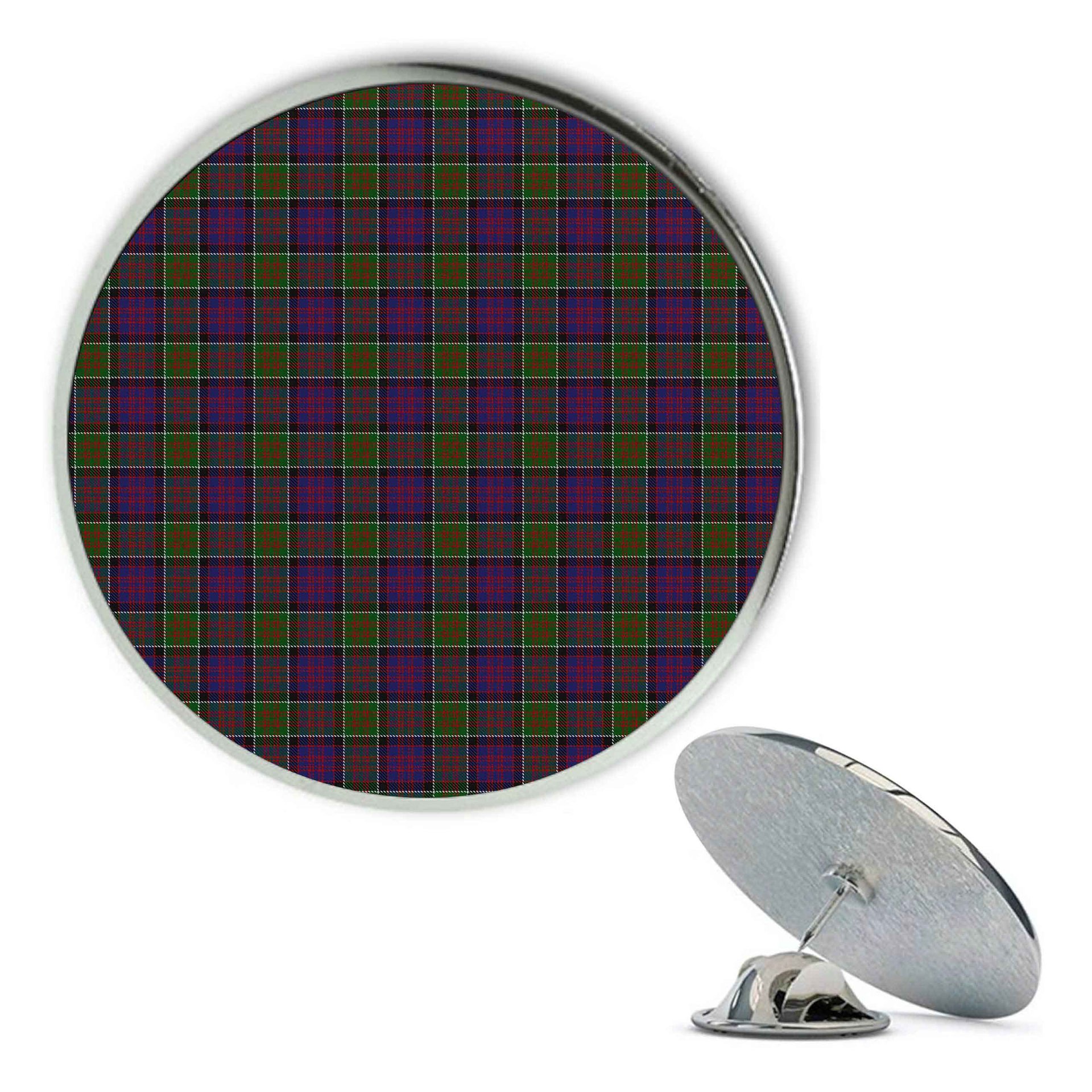 ScotsTee Shop Scottish MacDonald of Clan Ranald Modern Metal Tartan Lapel Pin (5 pieces)