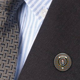 ScotsTee Shop Scottish Balfour Ancient Metal Tartan Lapel Pin Scottish Clan Crest Badge