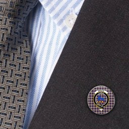 ScotsTee Shop Scottish Bruce of Kinnaird Dress (Dance) Metal Tartan Lapel Pin Scottish Clan Crest Badge
