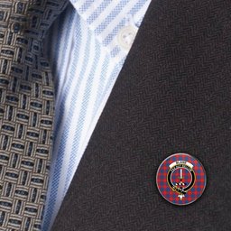 ScotsTee Shop Scottish Blane Metal Tartan Lapel Pin Scottish Clan Crest Badge