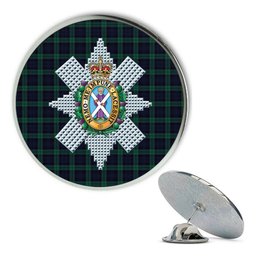 ScotsTee Shop Scottish Black Watch Modern Clan Metal Tartan Lapel Pin Scottish Clan Crest Badge