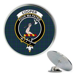 ScotsTee Shop Scottish Coopers & Lybrand Metal Tartan Lapel Pin Scottish Clan Crest Badge