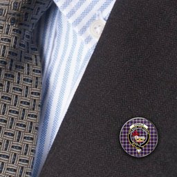 ScotsTee Shop Scottish Donald Dress Modern Metal Tartan Lapel Pin Scottish Clan Crest Badge