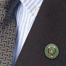 ScotsTee Shop Scottish Cooper Dress Dalgleish 2 Metal Tartan Lapel Pin Scottish Clan Crest Badge