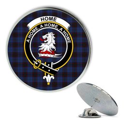 ScotsTee Shop Scottish Home Vestiarium Scoticum Metal Tartan Lapel Pin Scottish Clan Crest Badge
