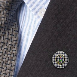 ScotsTee Shop Scottish Ferguson Dress Metal Tartan Lapel Pin Scottish Clan Crest Badge