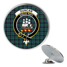 ScotsTee Shop Scottish Duncan Modern Clan Metal Tartan Lapel Pin Scottish Clan Crest Badge
