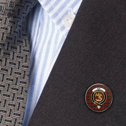 ScotsTee Shop Scottish Hay and Leith Metal Tartan Lapel Pin Scottish Clan Crest Badge