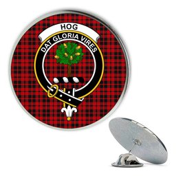 ScotsTee Shop Scottish Hog Metal Tartan Lapel Pin Scottish Clan Crest Badge