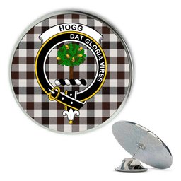 ScotsTee Shop Scottish Hogg Modern Metal Tartan Lapel Pin Scottish Clan Crest Badge