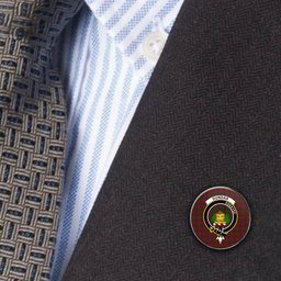 ScotsTee Shop Scottish Dundas Red Metal Tartan Lapel Pin Scottish Clan Crest Badge