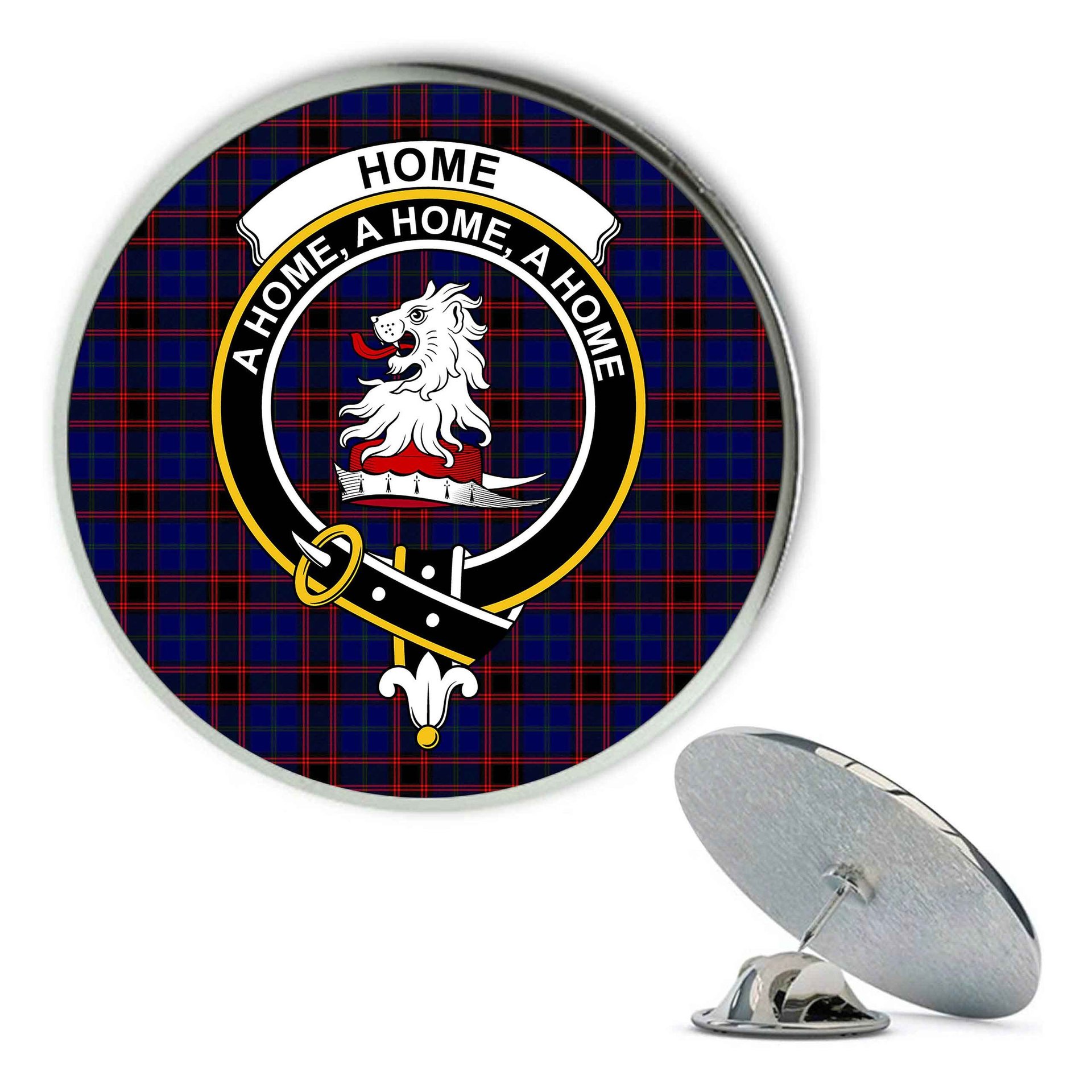 ScotsTee Shop Scottish Home Modern Metal Tartan Lapel Pin Scottish Clan Crest Badge