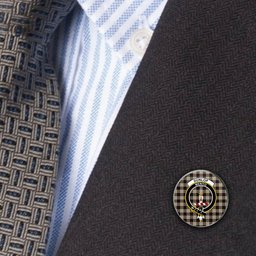 ScotsTee Shop Scottish Dunlop Hunting Ancient Metal Tartan Lapel Pin Scottish Clan Crest Badge